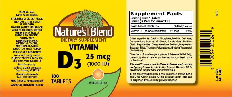 Nature's Blend Vitamin D3 Review in 2024
