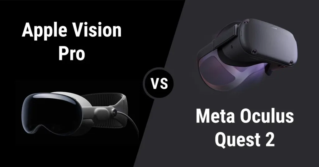 Meta Quest 2 vs Apple Vision Pro Which Is Better in 2024 and the Differences for All Use Cases